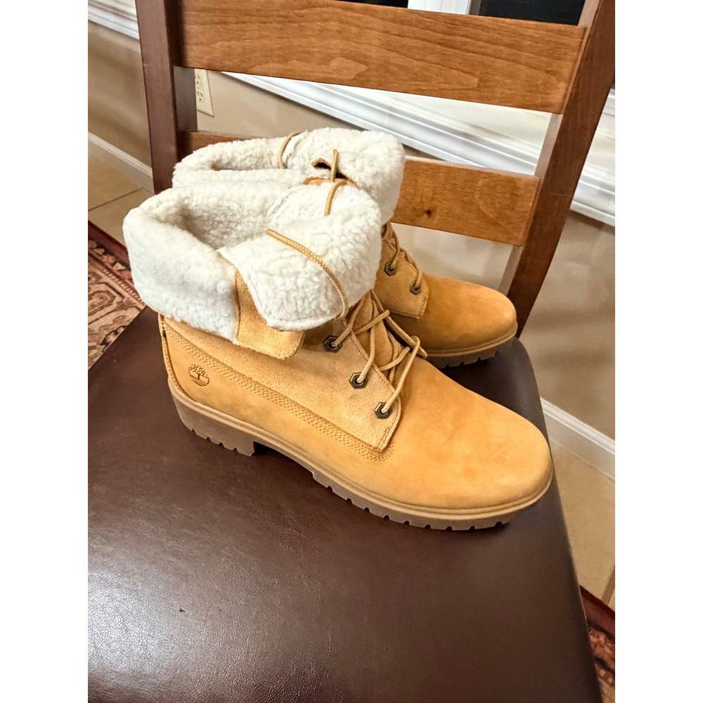 Timberland Authentics Fleece Boot 11 Wheat Nubuck Waterproof‎ Gorpcore Cabin - Picture 3 of 8